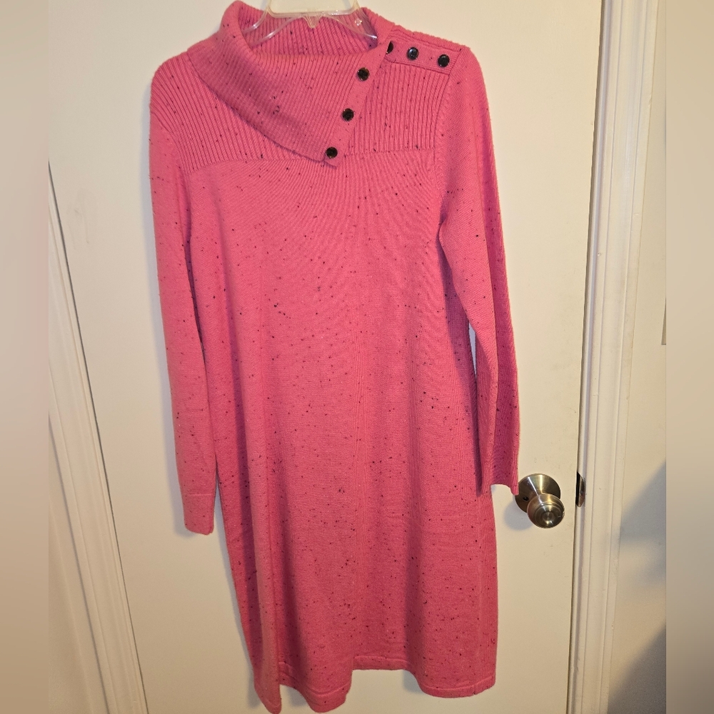 Talbots Pink NEW w tags Knit Sweater Dress